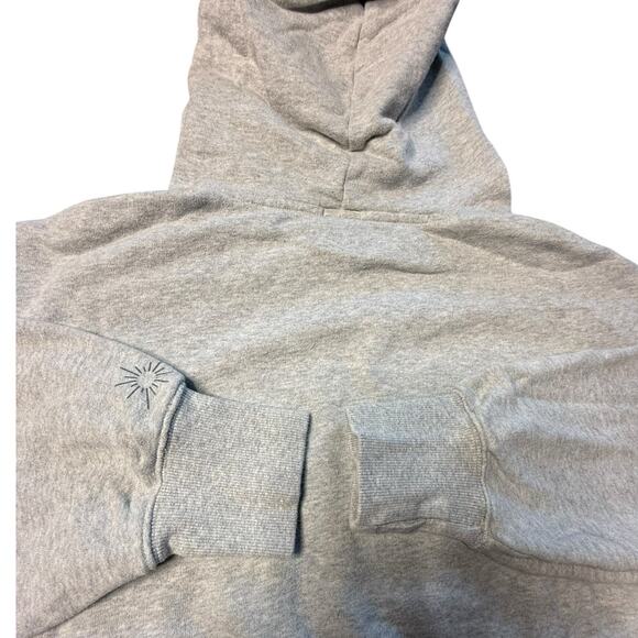 Aerie Offline Ott Fleece Cropped Hoodie Gray Size Large - Picture 8 of 9